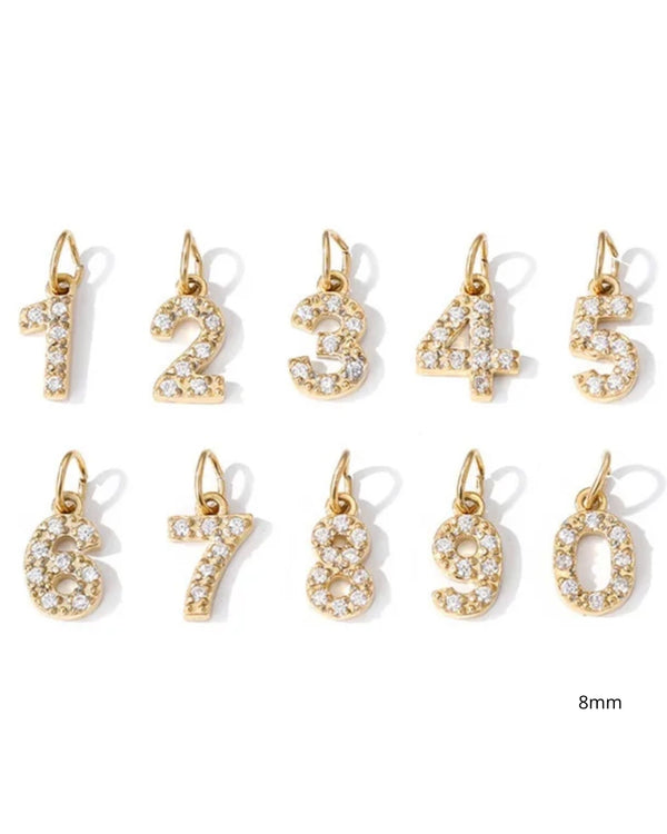 Chiffres à Strass avec mousqueton