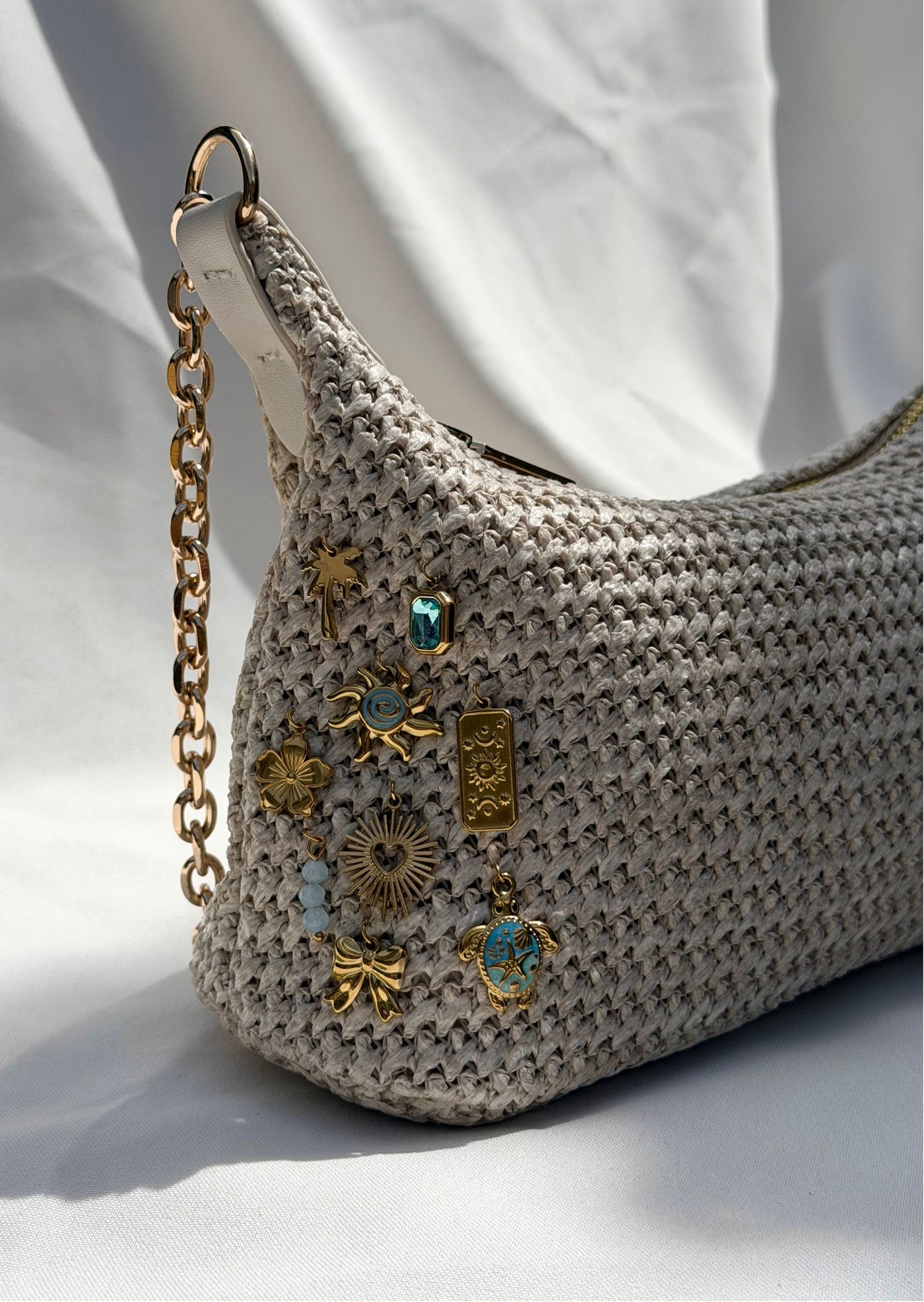 Sac bandoulière beige