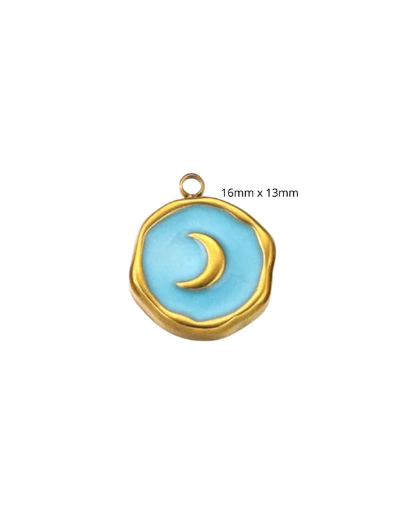 Médaillon Lune Epoxy