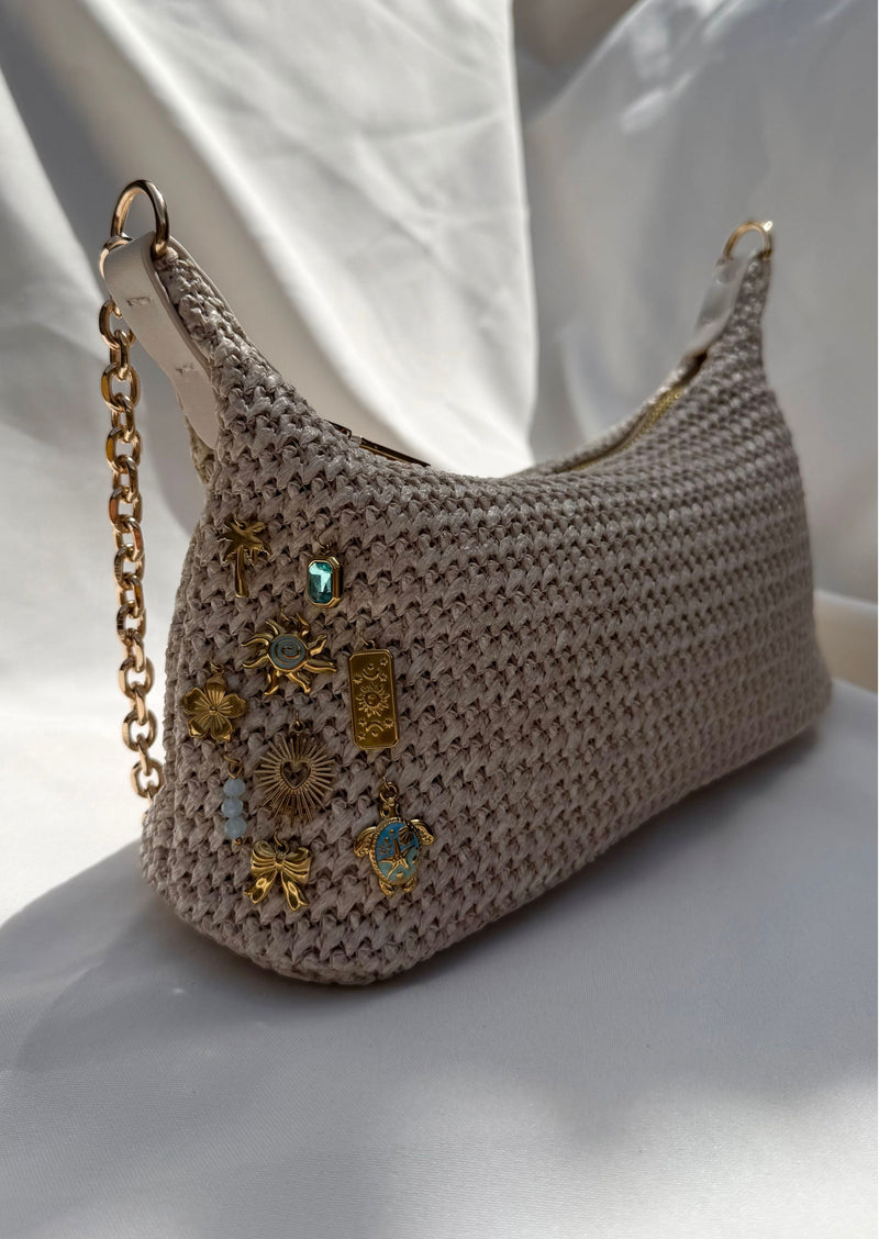 Sac bandoulière beige