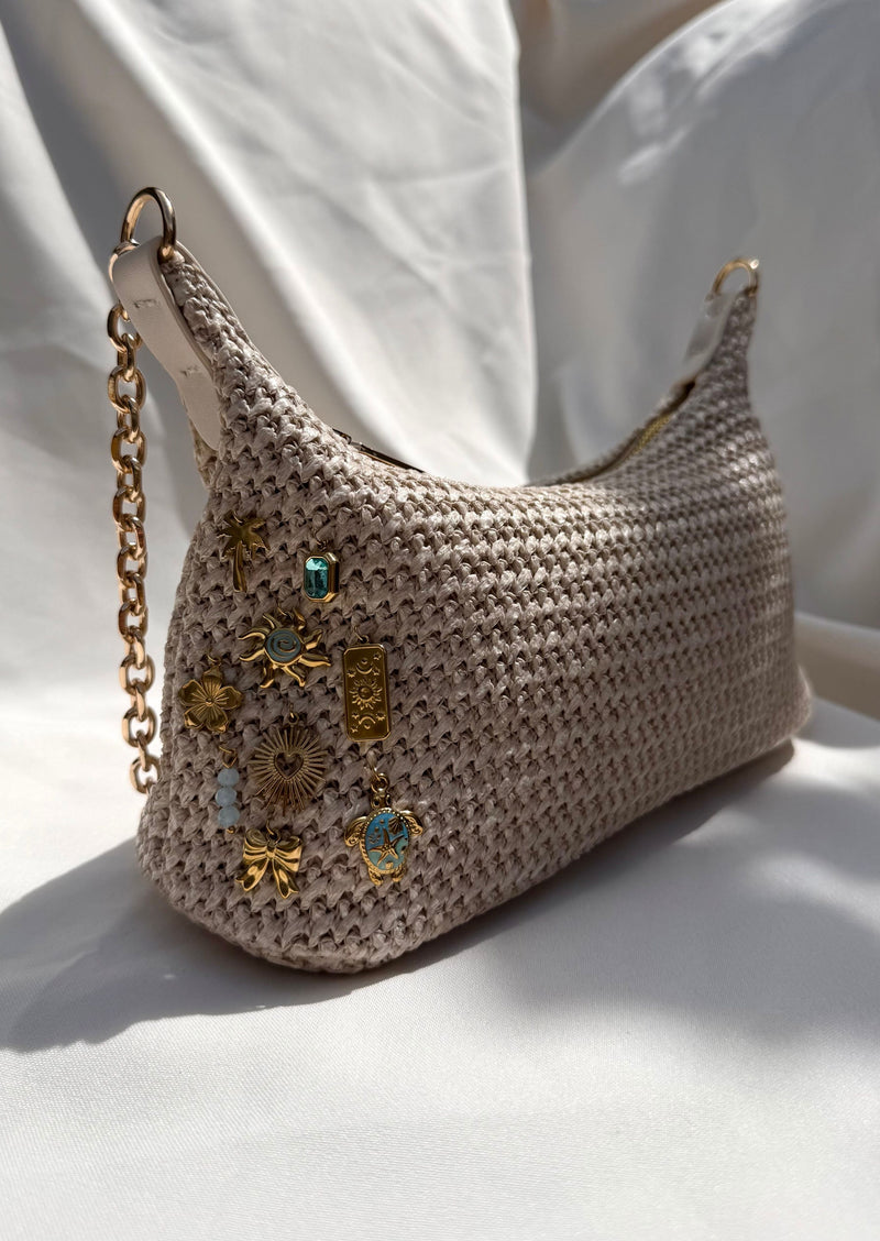 Sac bandoulière beige