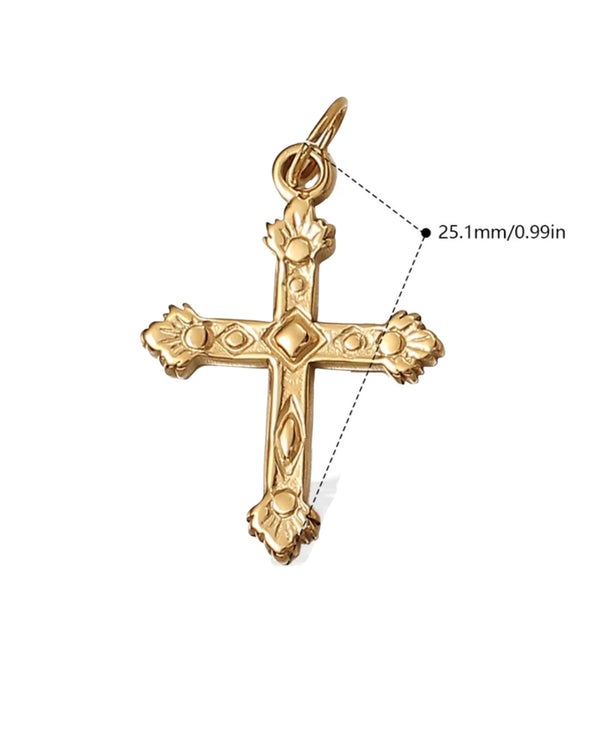 Croix Jeannette avec mousqueton