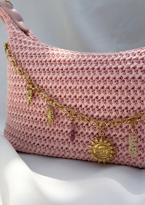 Sac bandoulière rose