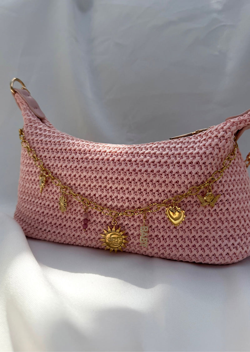 Sac bandoulière rose