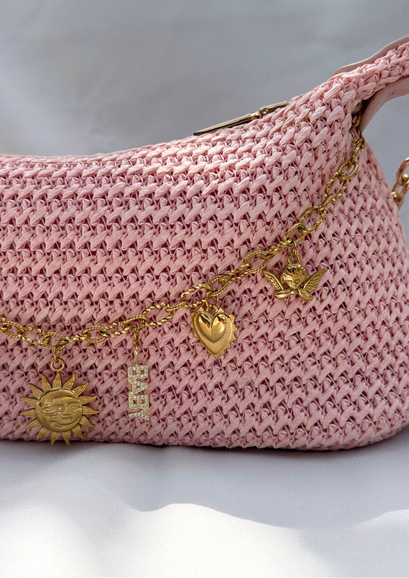 Sac bandoulière rose
