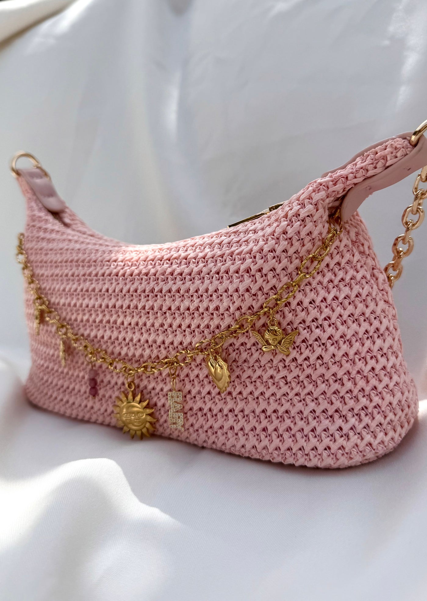 Sac bandoulière rose