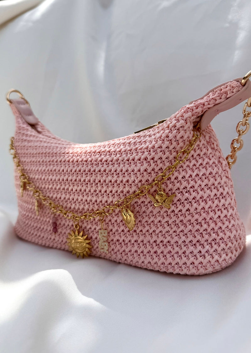 Sac bandoulière rose