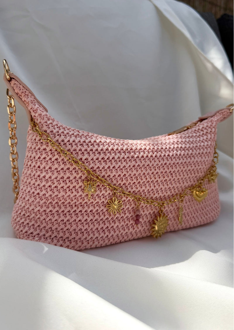 Sac bandoulière rose