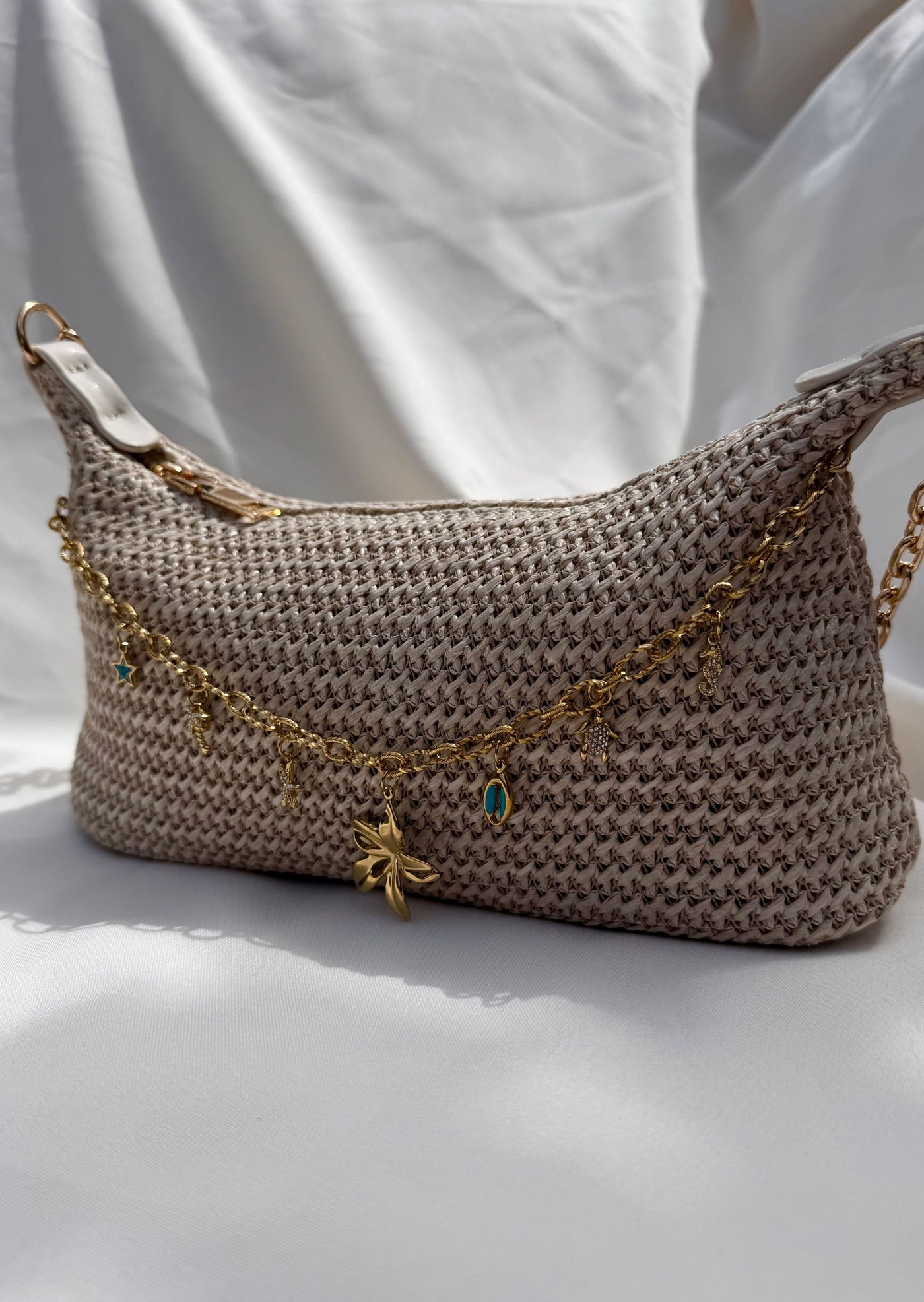 Sac bandoulière beige