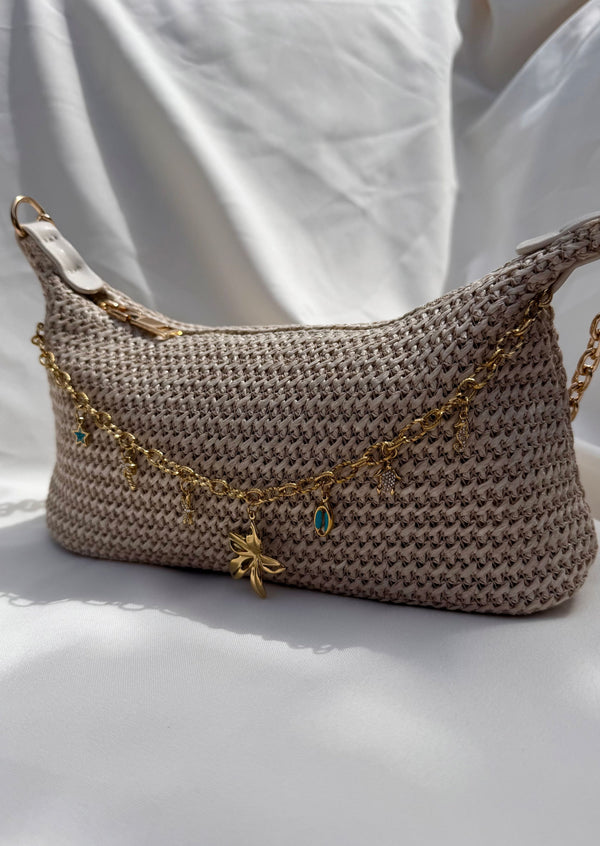 Sac bandoulière beige