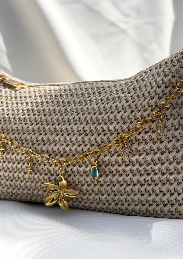 Sac bandoulière beige