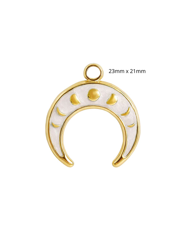 Croissant de lune émaillé