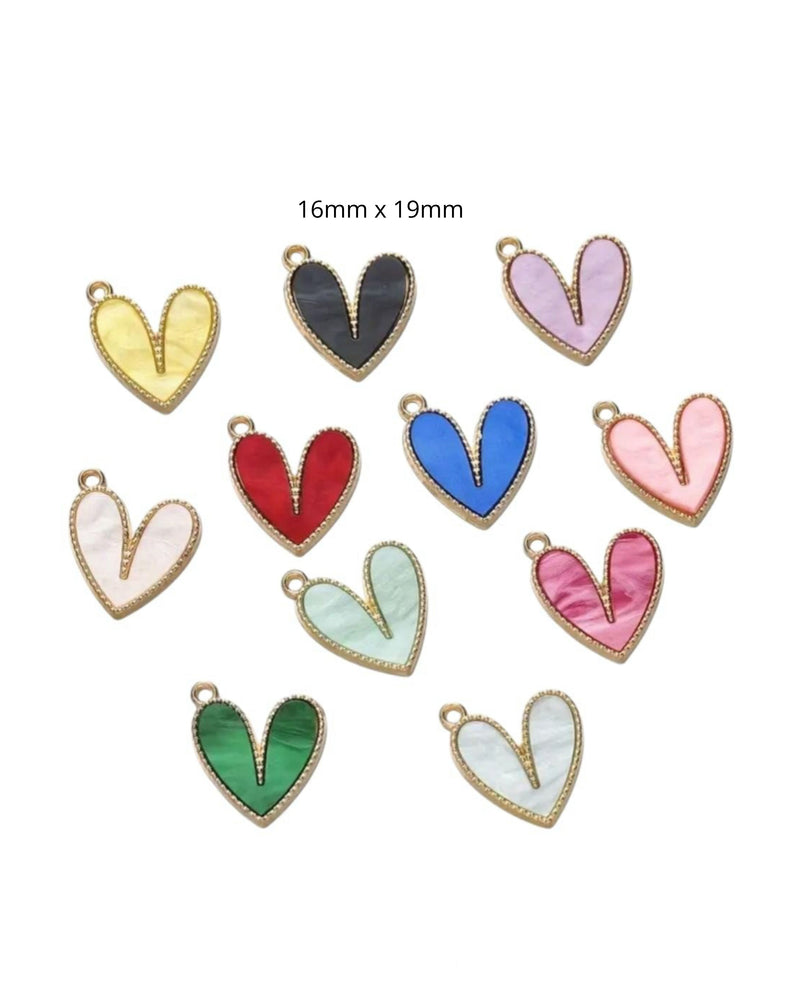 Mini coeur coloré
