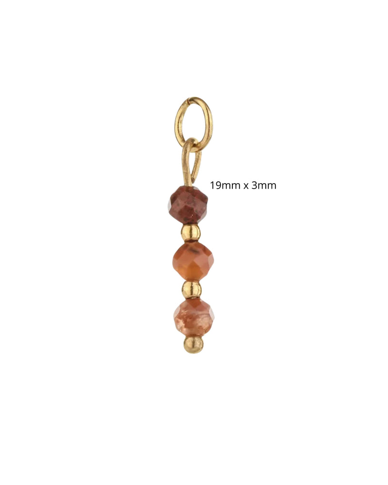 Pendentif perles avec mousqueton