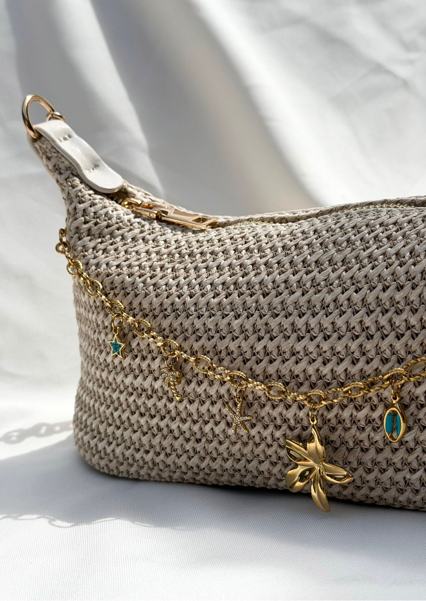 Sac bandoulière beige