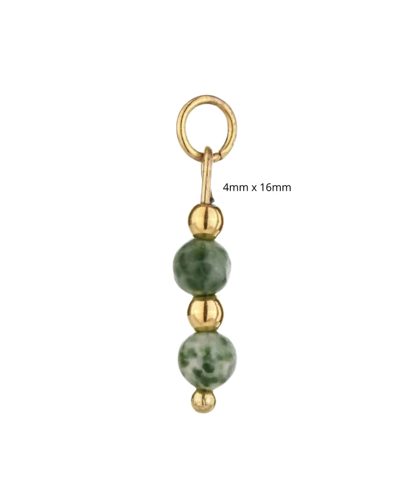 Pendentif perles avec mousqueton