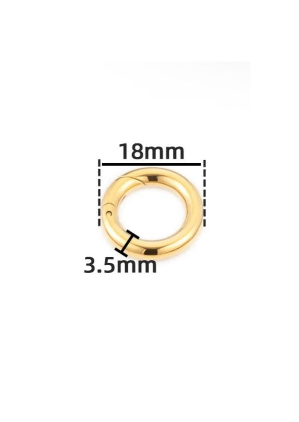 Base ronde mousqueton