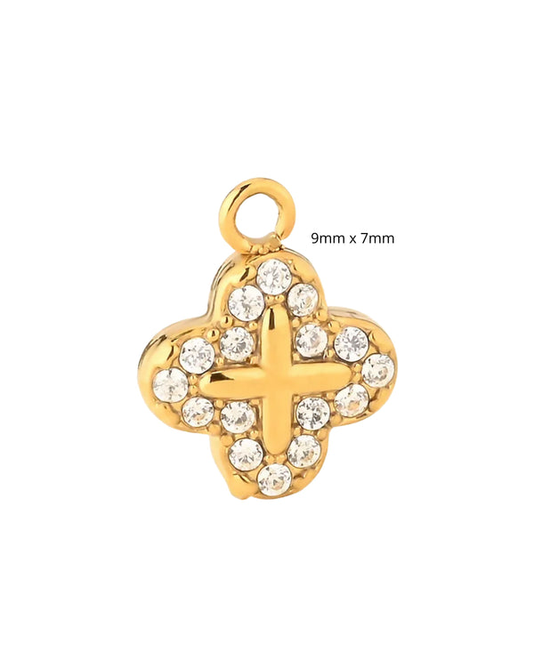 Mini trèfle à strass