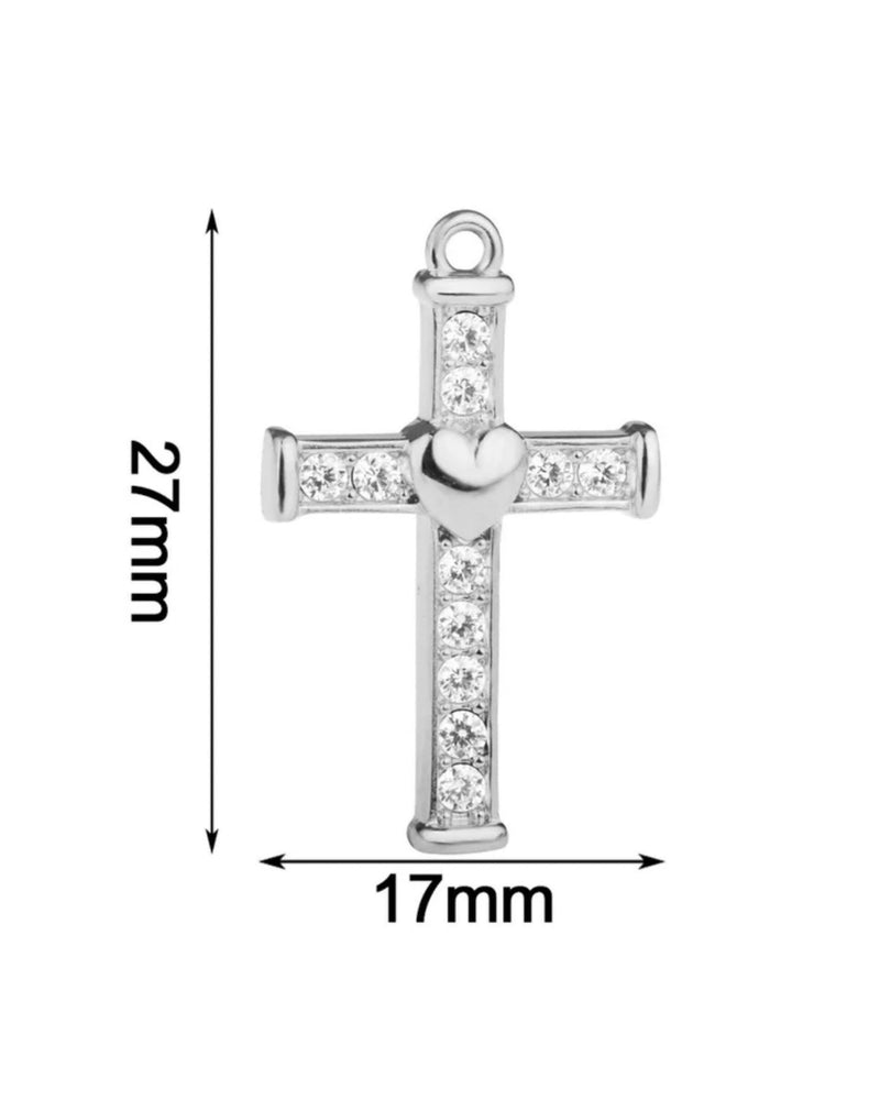 Croix avec coeur