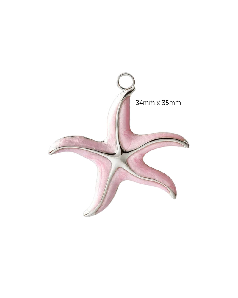 Etoile de Mer Rose avec mousqueton