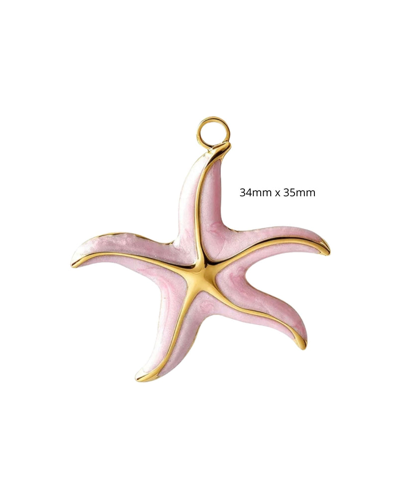 Etoile de Mer Rose avec mousqueton