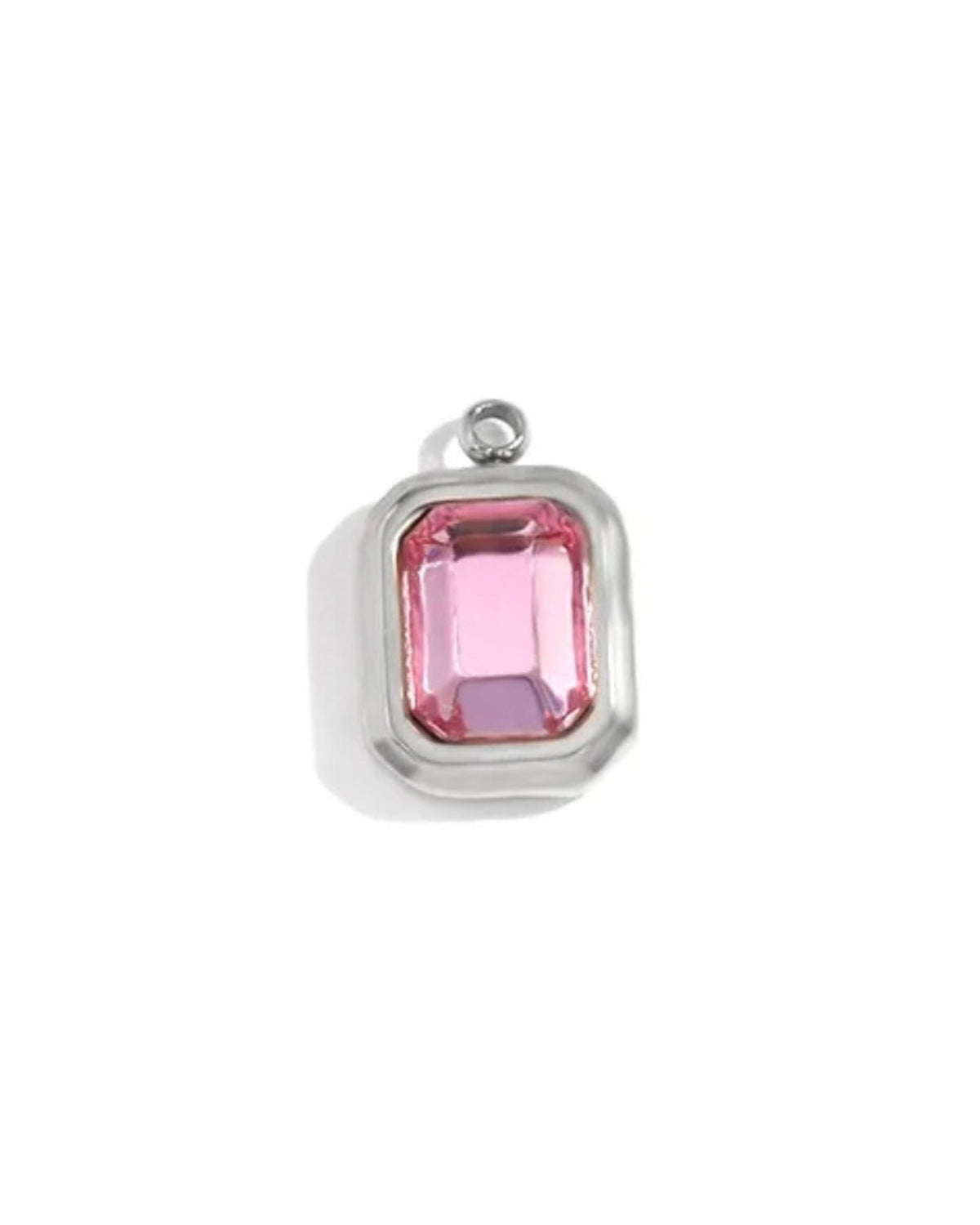 Mini Rectangle Strass Rose