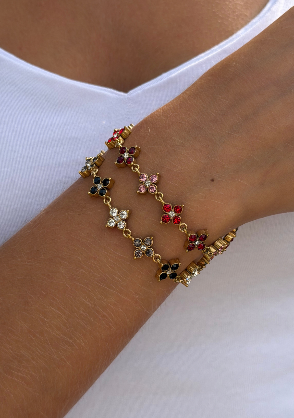 Bracelet Diamant Fleuris