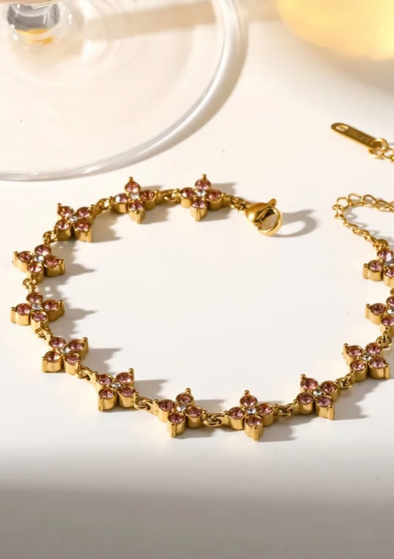 Bracelet Diamant Fleuris