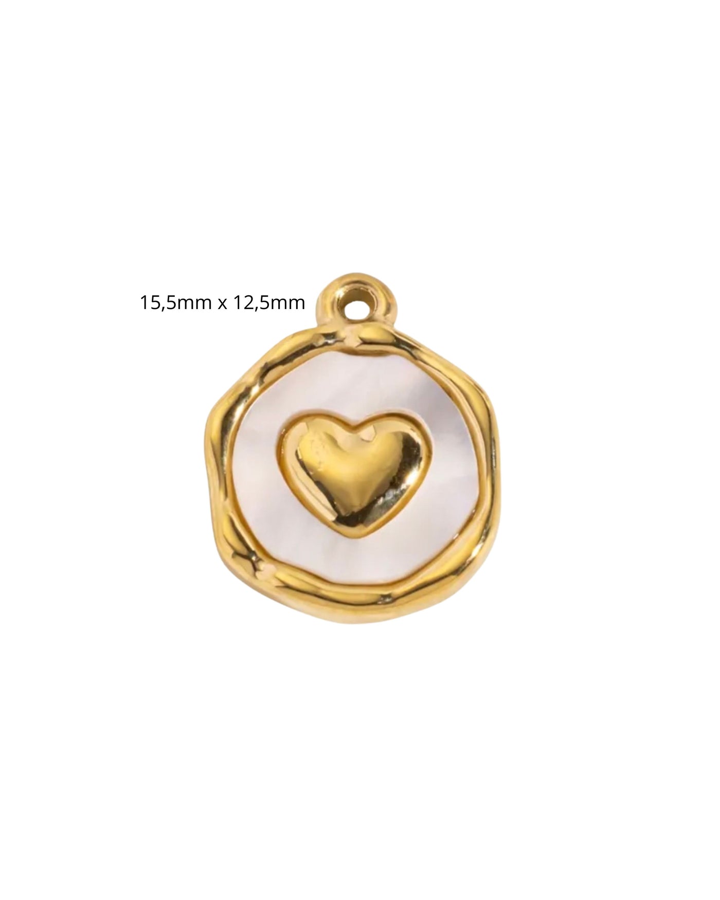Médaillon Coeur Epoxy