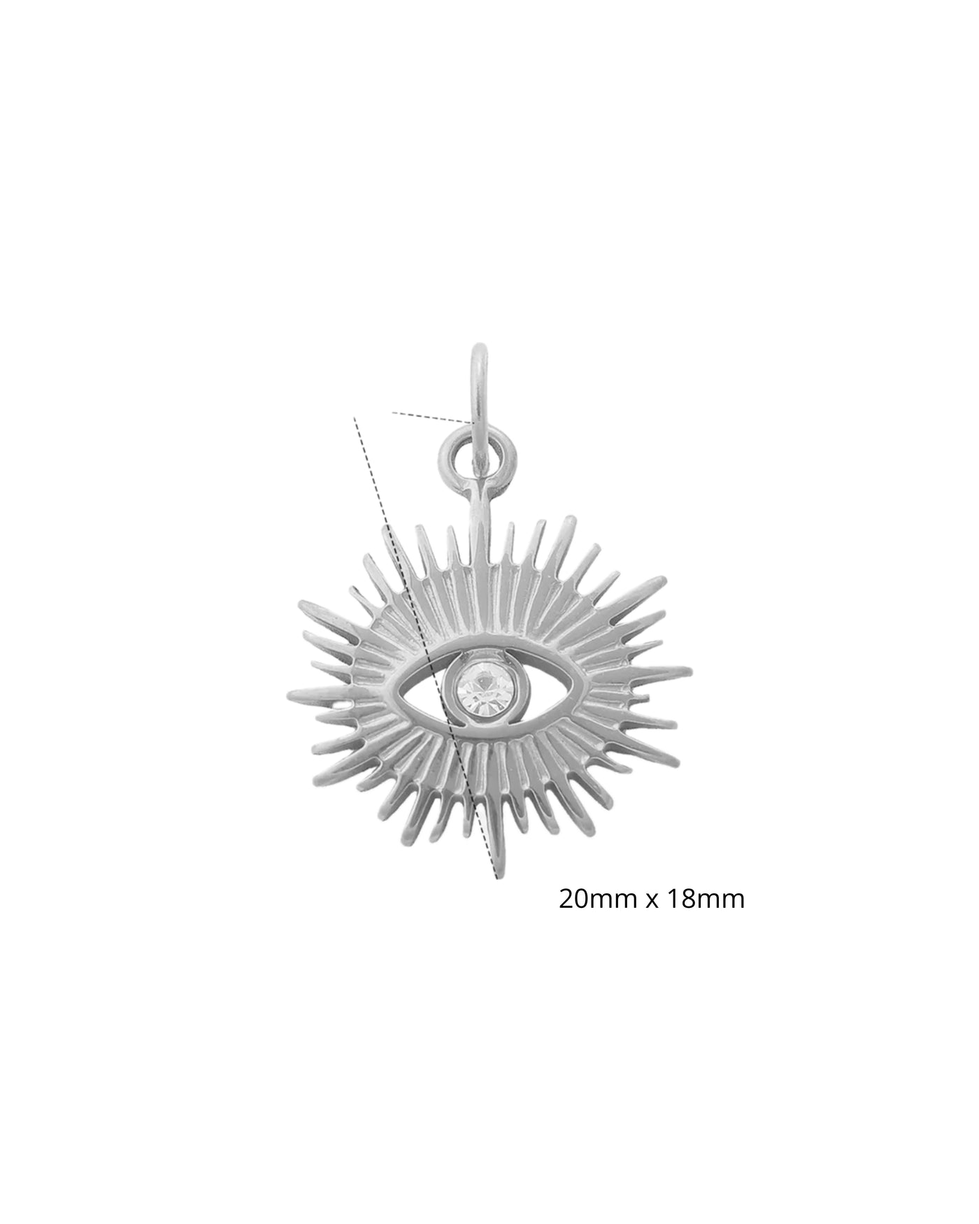 Oeil de protection soleil / argent